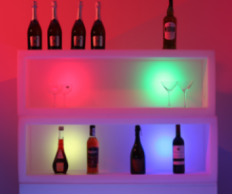Фото LED витрина для барной продукции 