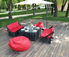 Фото Комплект Loft мебели + зонт (6 человек)
