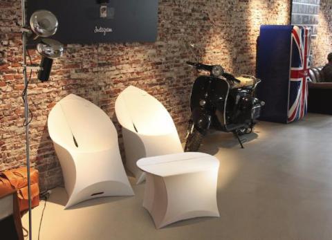 Фото Стол Flux coffee small white