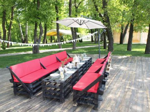 Фото Комплект Loft мебели + зонт (12 человек)